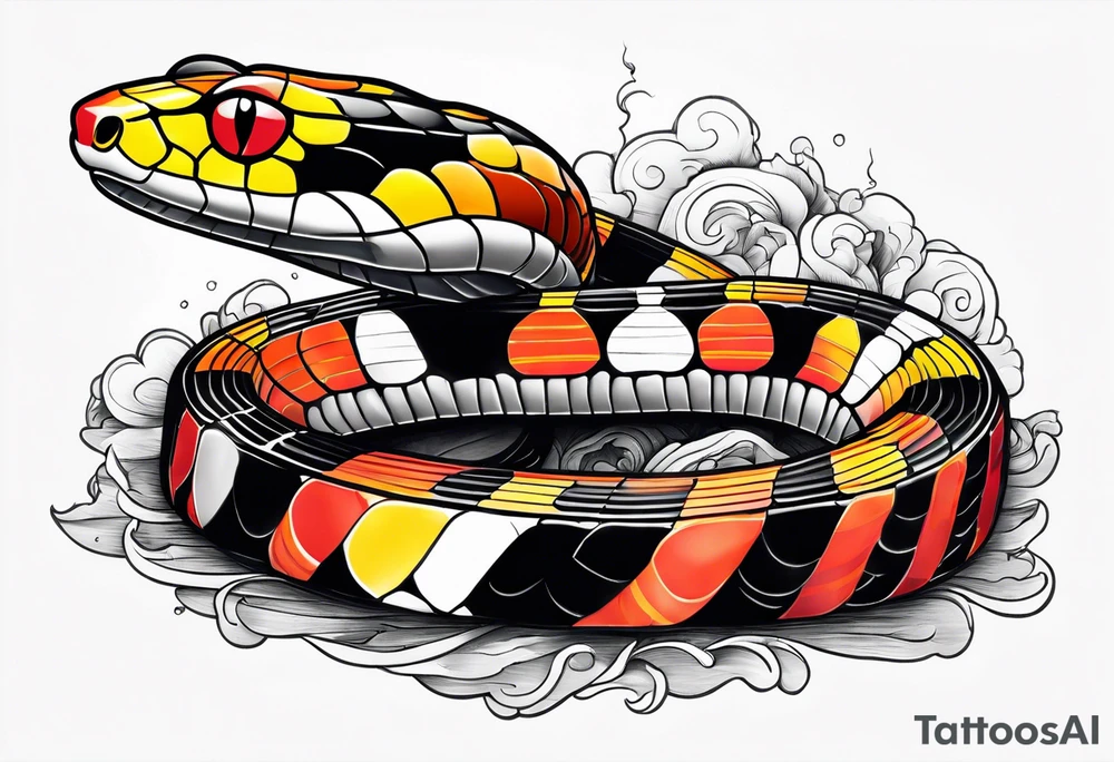 Coral snake tattoo tattoo idea