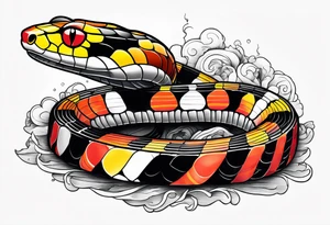 Coral snake tattoo tattoo idea