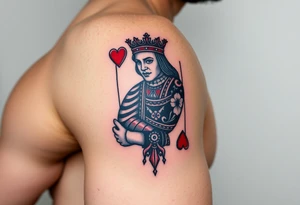 king of hearts tattoo idea