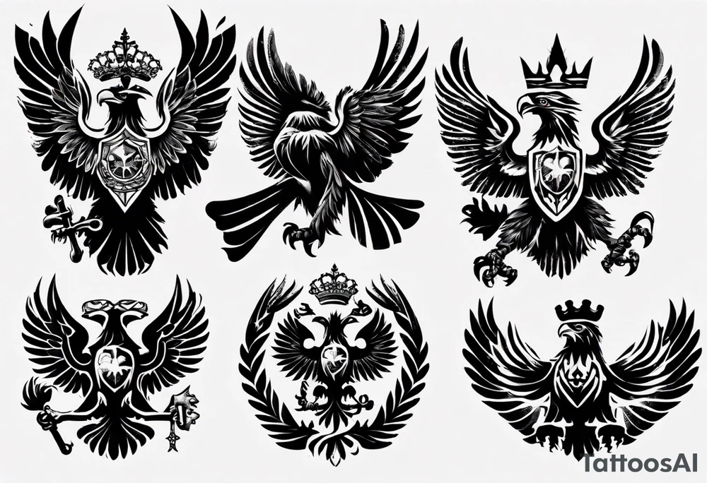 russian eagle tattoo idea
