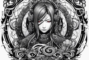Itachi Uchia powering up tattoo idea