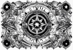A star in the sky tattoo idea