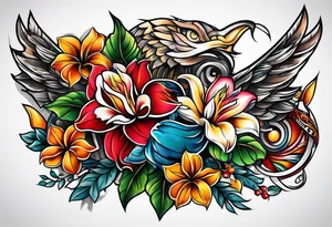 Puerto rico family tattoo idea