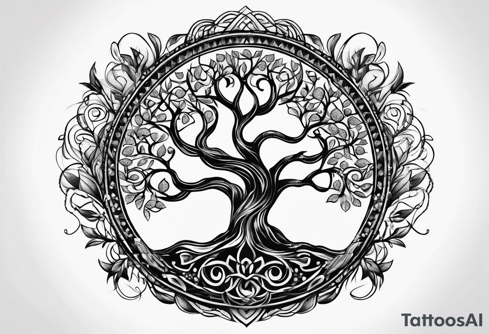tree of life tattoo idea