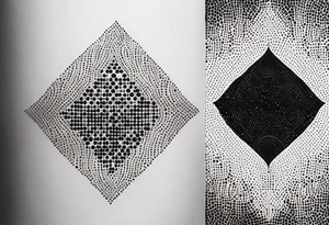 embroidered tattoo idea