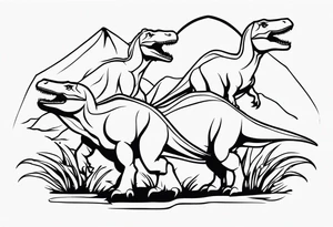 dinosaurs tattoo idea