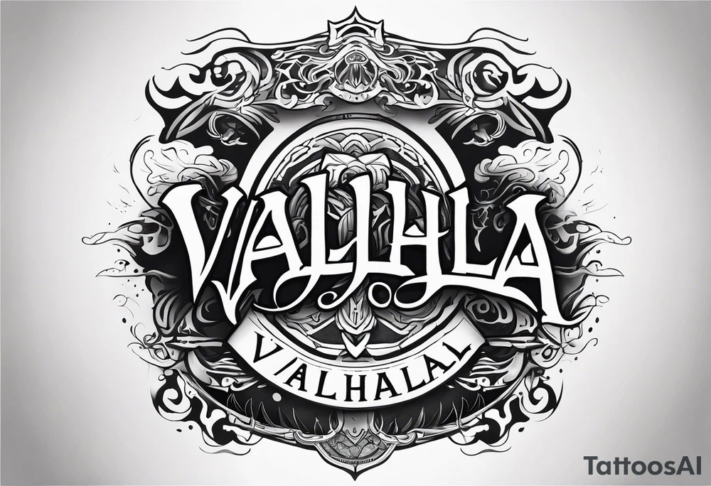 Valhalla mist fog tattoo idea