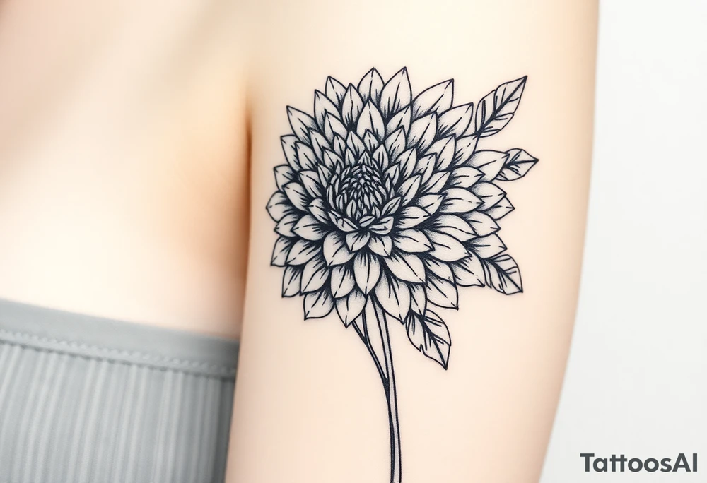 chrysanthemum tattoo idea