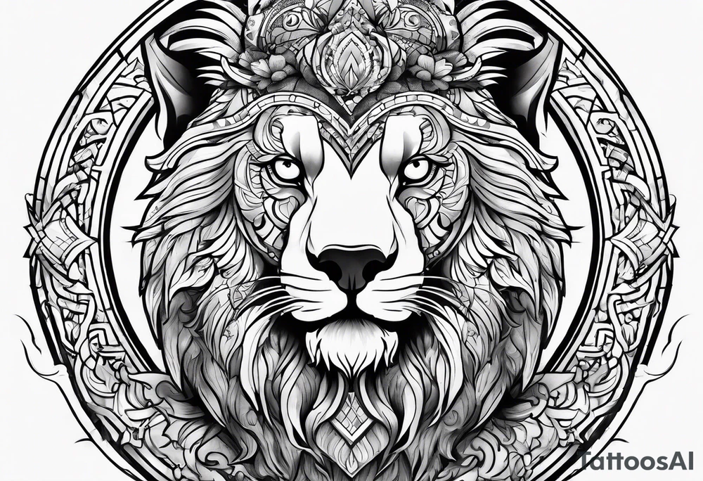 Nordic hunter tattoo idea