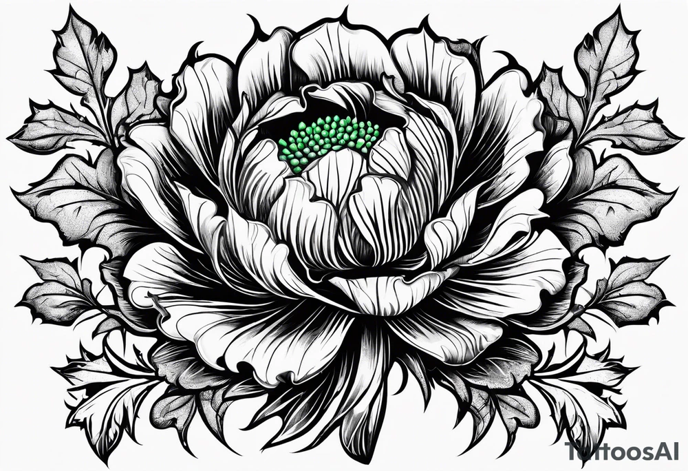 Scottish thistle, 4 leaf clover, Tudor rose tattoo idea Scottish thistle, 4 leaf clover, Tudor rose tattoo idea