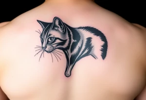Black Cat tattoo idea