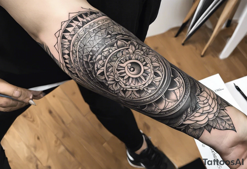 Horizontal long thin inner arm tattoo tattoo idea