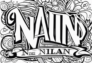 Write the word Nain tattoo idea