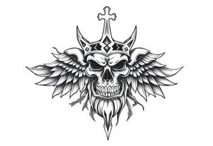 American and German heritage, with Christian traditions tattoo idea