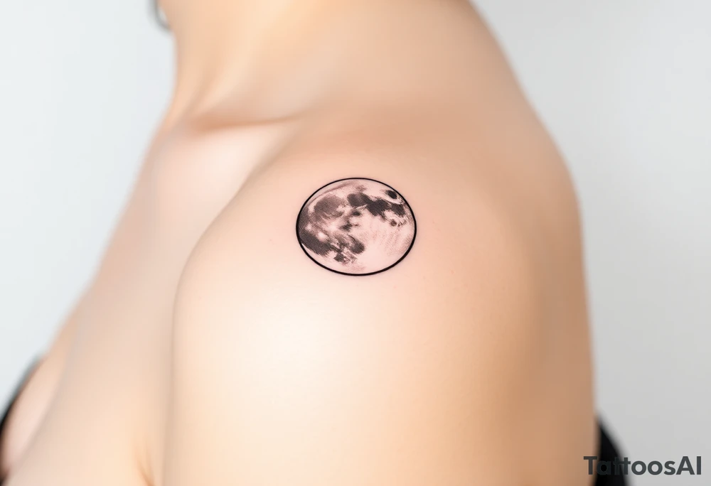 The moon tattoo idea