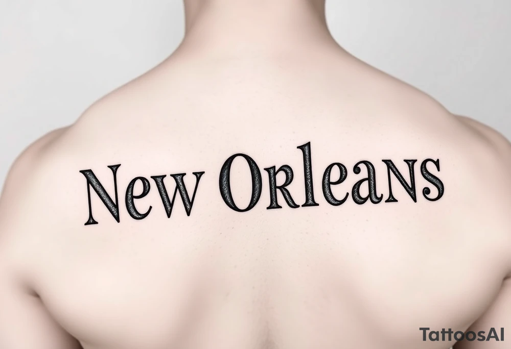 New Orleans street name tiles tattoo idea