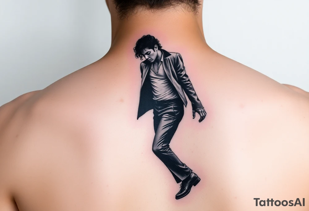 michael jackson tanzt den moonwalk tattoo idea