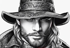 male twink version of iltte red riding hat tattoo idea