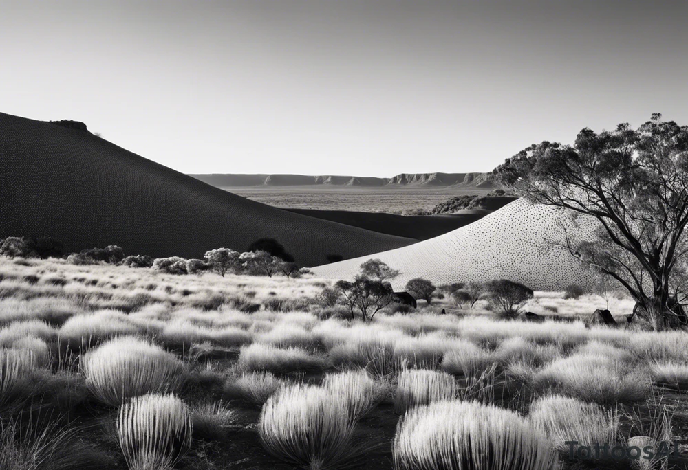 Kimberley region, Pilbara, goldfields, simple and plain tattoo idea