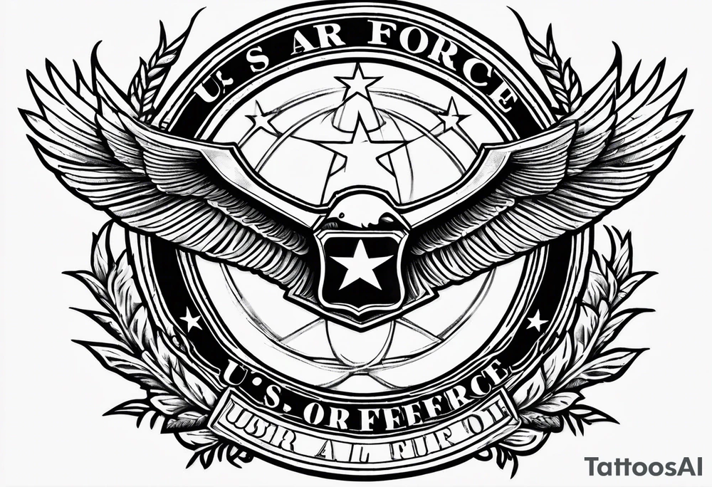 US Air Force Symbol tattoo idea