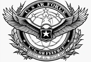 US Air Force Symbol tattoo idea
