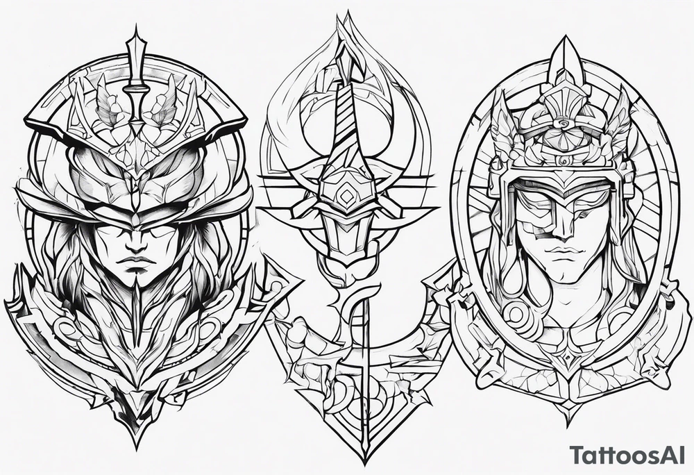 Chronos and Kairos warriors tattoo idea