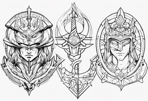 Chronos and Kairos warriors tattoo idea