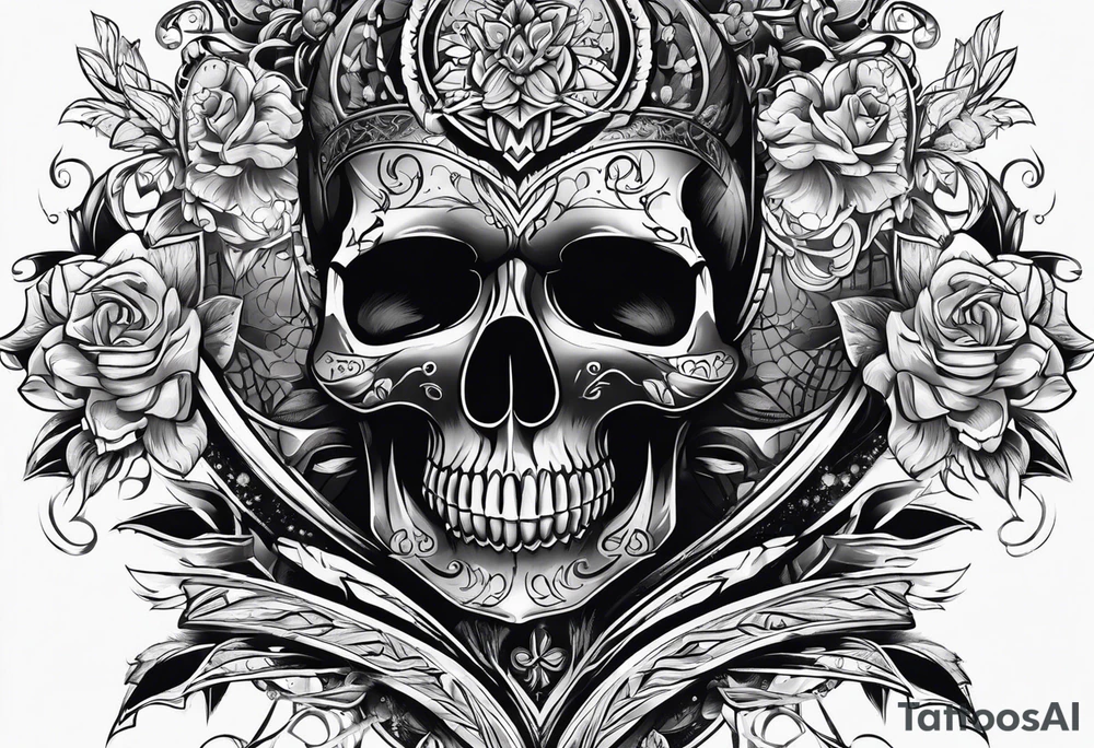 Skull tattoo idea
