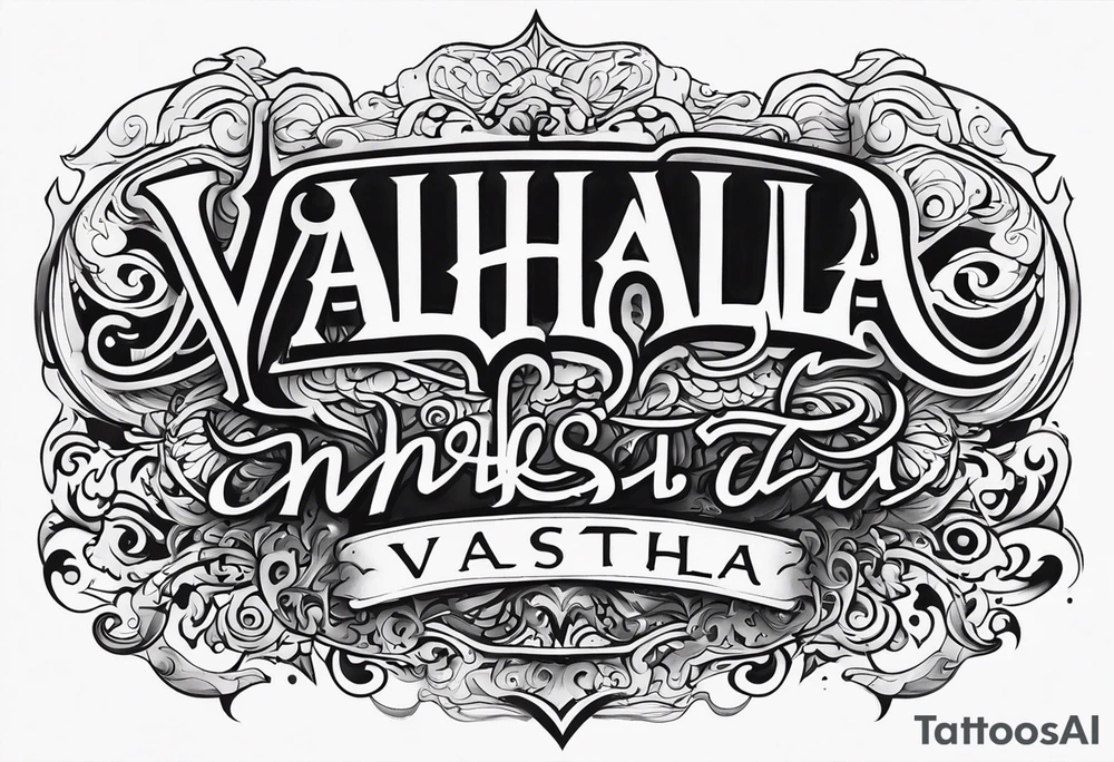 Valhalla mist tattoo idea
