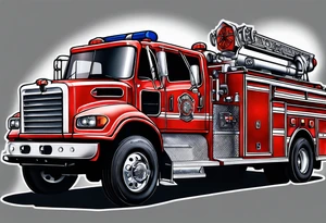 firefighter sleeve tattoo idea