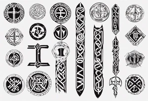 Viking runes describing a father tattoo idea