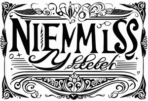 niemals aufgeben tattoo idea