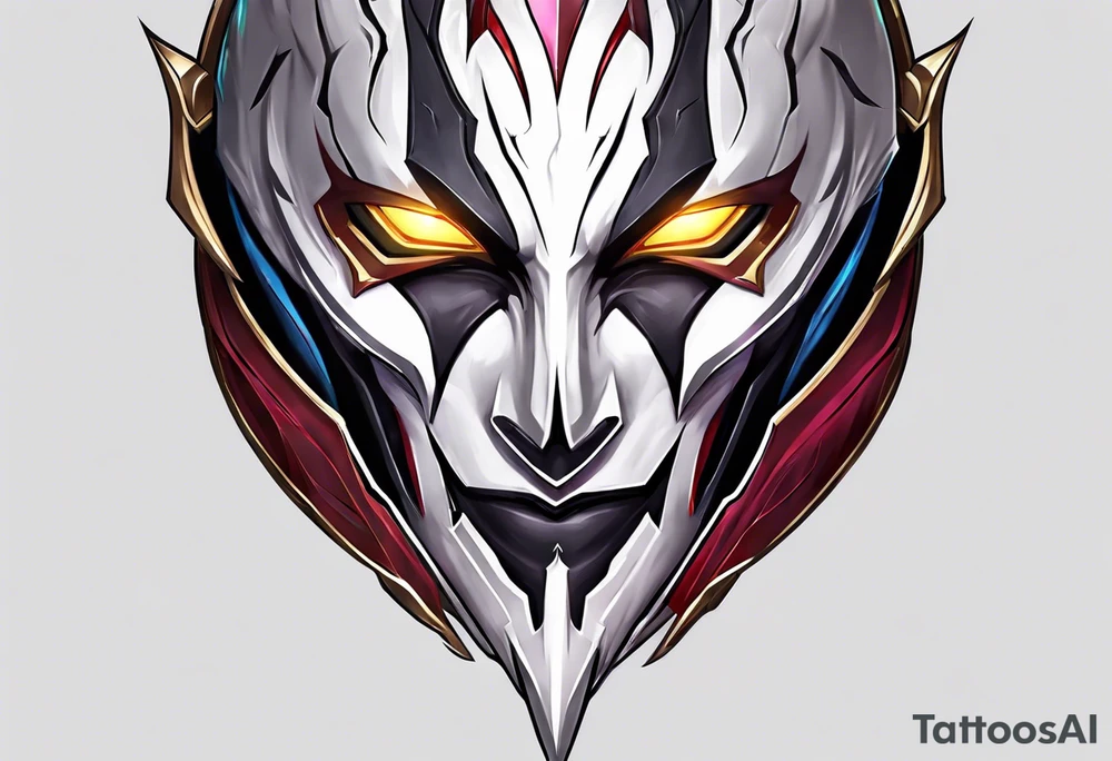 jhin for league of legends game tattoo idea