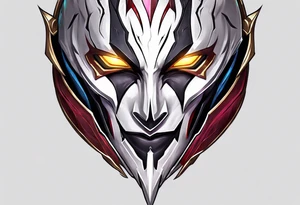 jhin for league of legends game tattoo idea