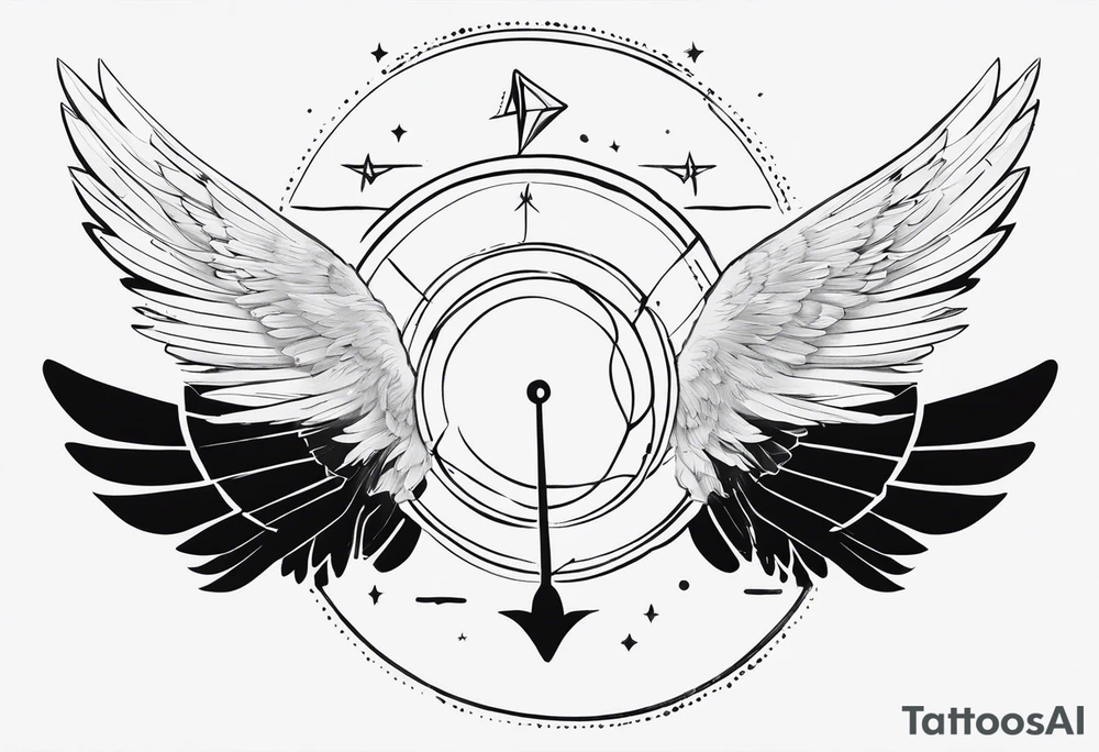 The band sleep token, with the lyrics the night belongs to you, I must be someone new. With wings tattoo idea