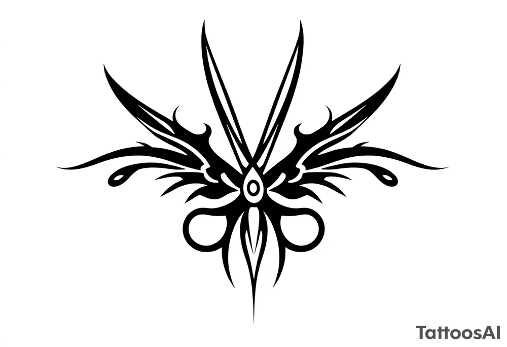 Scissors tattoo idea