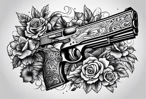 Guns and money tattoo idea