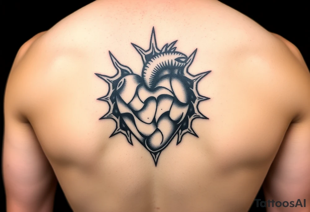 heart with thorns around it from berserk tattoo idea
