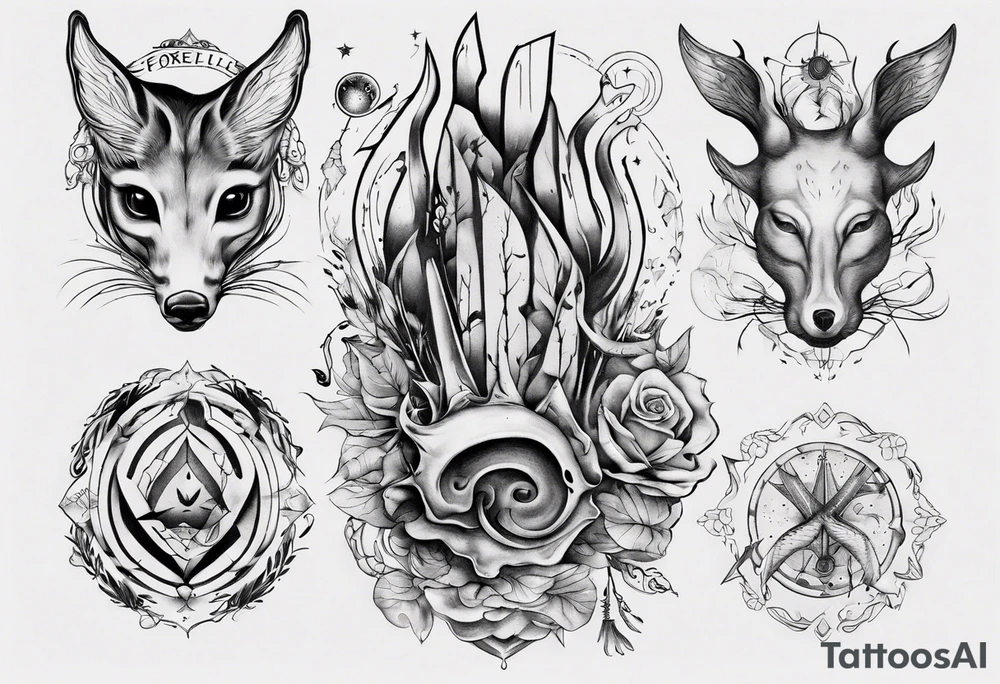 reh und forelle tattoo idea