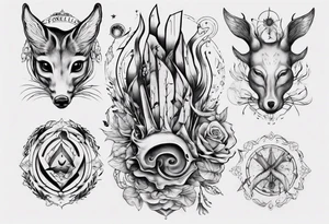 reh und forelle tattoo idea