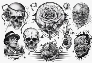 Wound getting stitched up tattoo idea