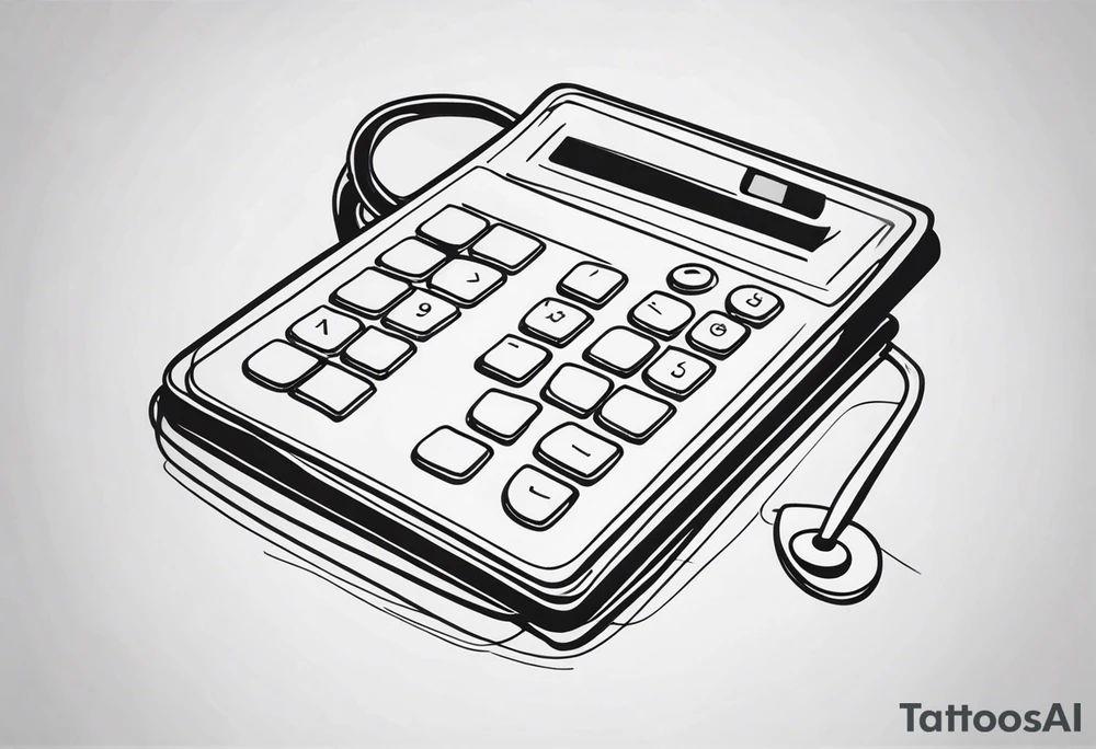 CALCULATOR
, STETHOSCOPE tattoo idea