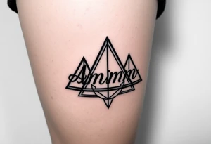 Amanda name, with deathly hallows tattoo idea