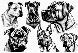 Dogs presa canario tattoo idea