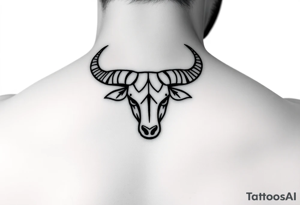 symbol of taurus horoscope
minimalist tattoo idea