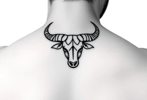 symbol of taurus horoscope
minimalist tattoo idea