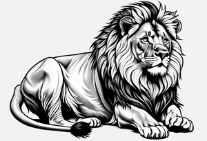 little lion tattoo idea