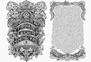 VALHALLA prayer poem tattoo idea