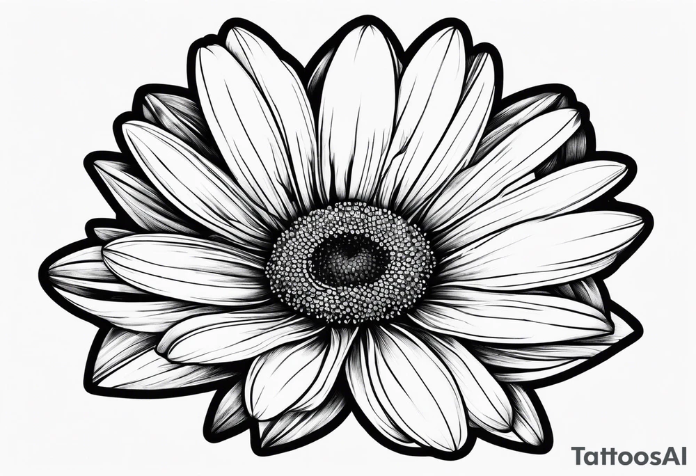 daisy semi colon tattoo idea