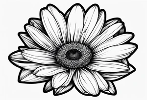 daisy semi colon tattoo idea